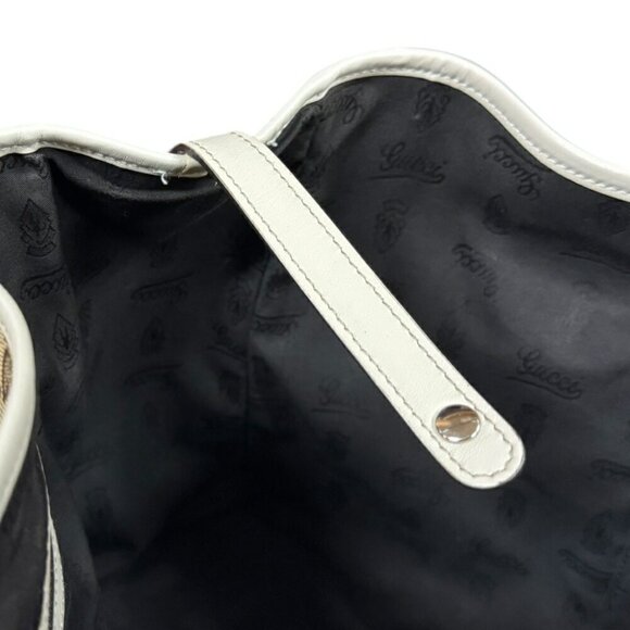 GUCCI Cream Canvas Tote Bag - Picture 7 of 11